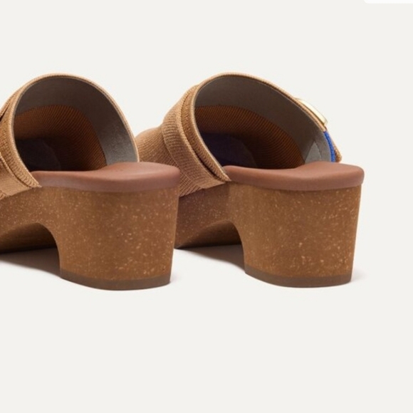 ROTHY'S The Buckle Clog Brown Butternut Women’s US 7.5 EU 37.5 UK 5 New W/ Box - Picture 10 of 15